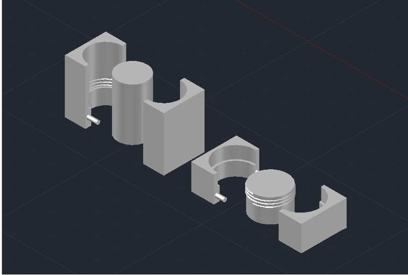 CAD model of the prescription bottle mold used to cast the rice husk composite